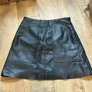 H&M size 4 leather mini skirt